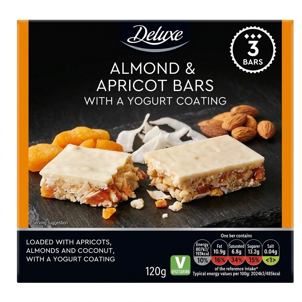 Deluxe Almond & Apricot Bars 120g