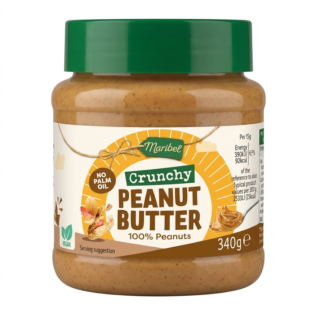 Maribel Crunchy Peanut Butter 340g