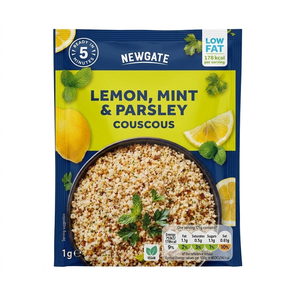 Newgate Lemon, Mint & Parsley Couscous 100g