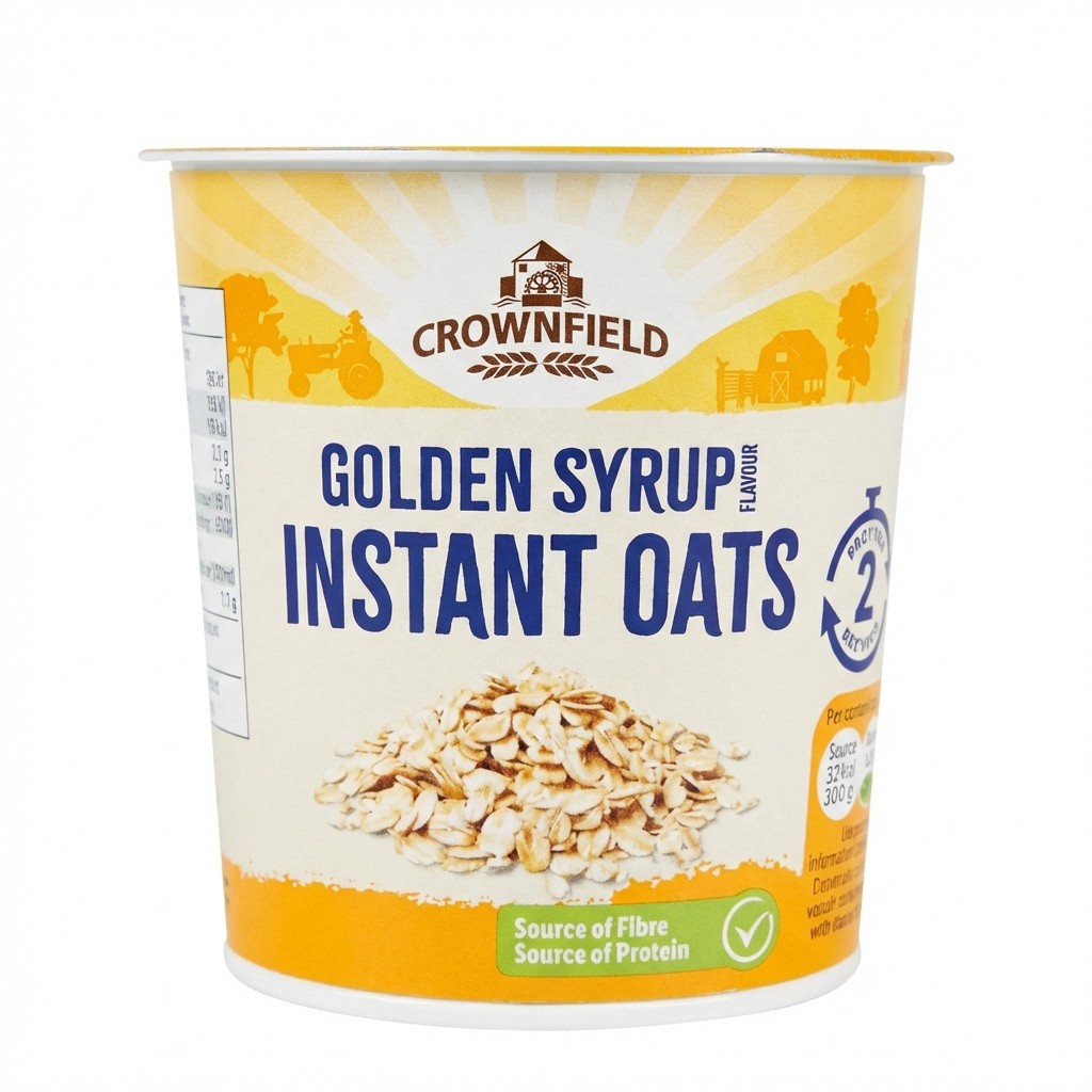 Crownfield Golden Syrup Instant Oats 57g