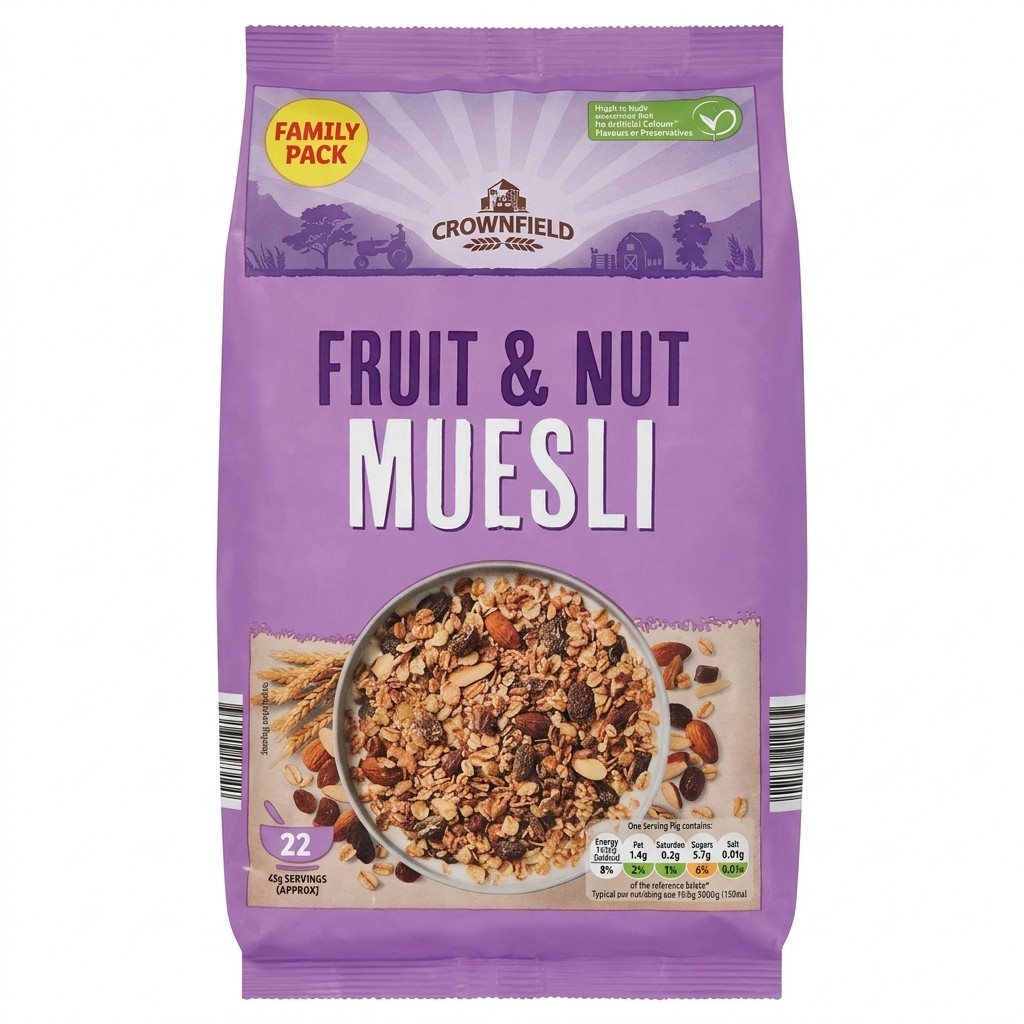 Crownfield Fruit & Nut Muesli 1kg