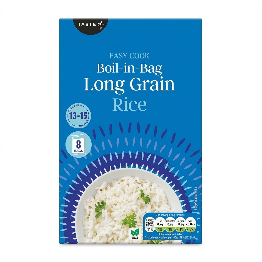 Taste of Easy Cook Long Grain Rice 1kg