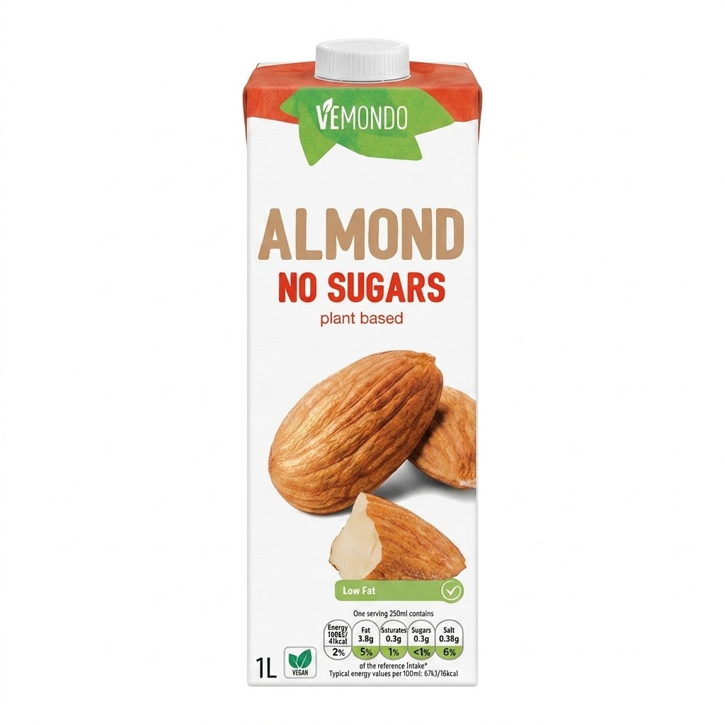 Vemondo Almond No Sugars 1l