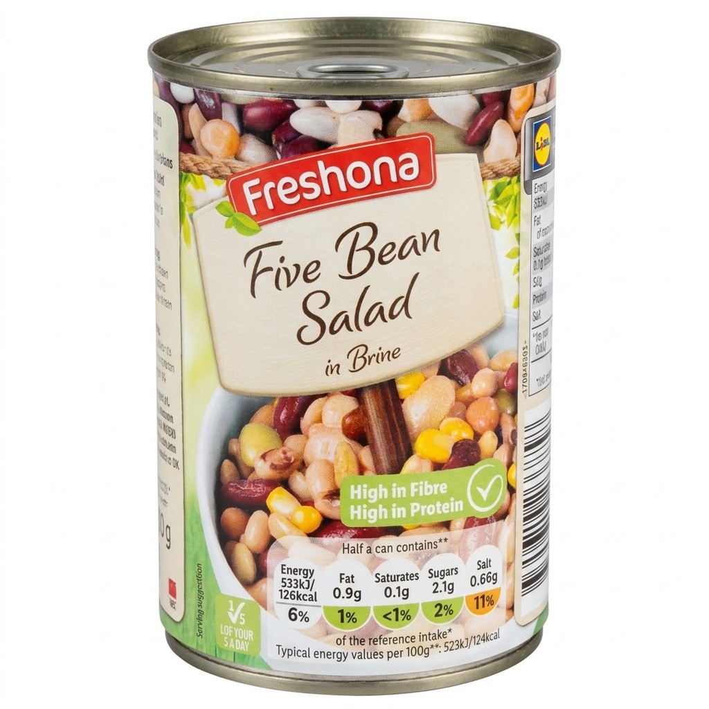 Freshona Five Bean Salad in Brine 400g
