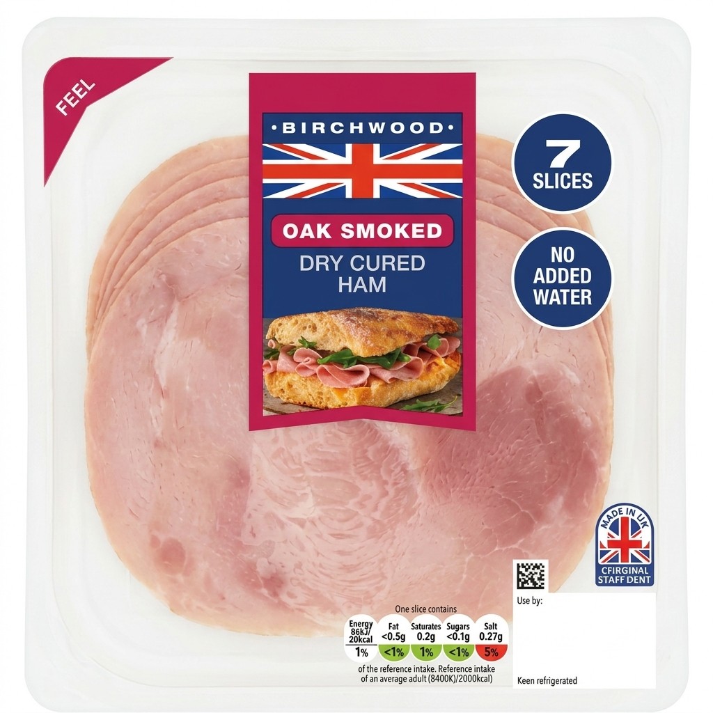 Birchwood Oak Smoked Dry Cured Ham 120g
