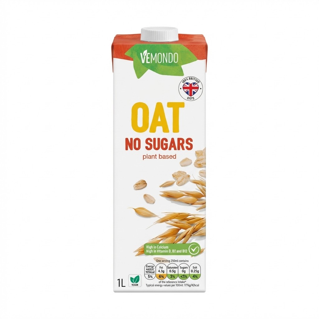 Vemondo Oat No Sugars 1l