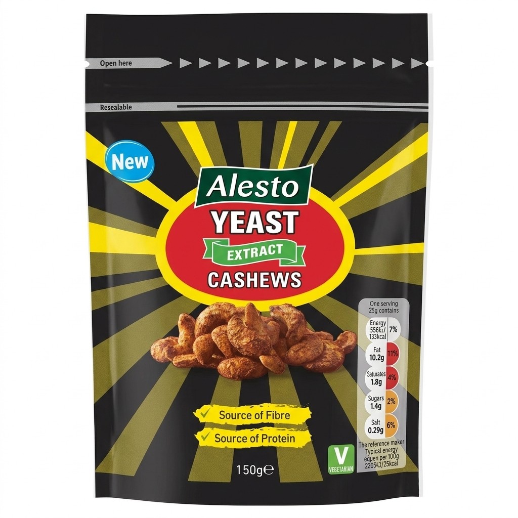 Alesto Yeast Extract Cashews 150g