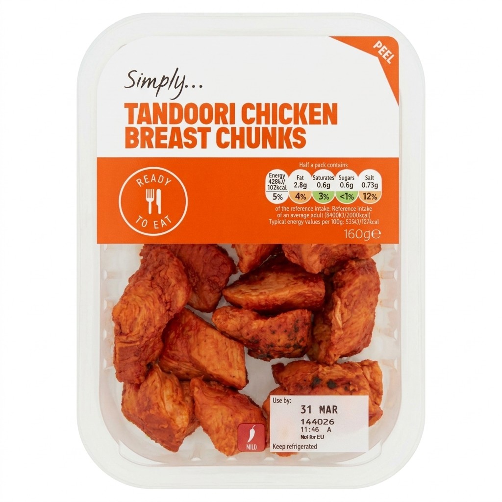 Simply Tandoori Chicken Breast Chunks 160g