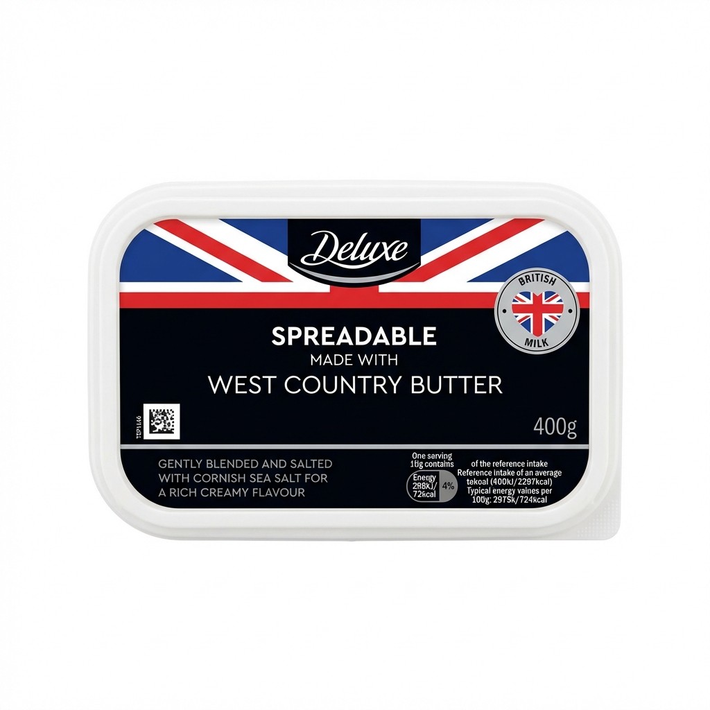 Deluxe Spreadable West Country Butter 400g