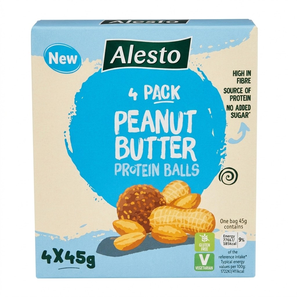 Alesto Peanut Butter Protein Balls 4x45g