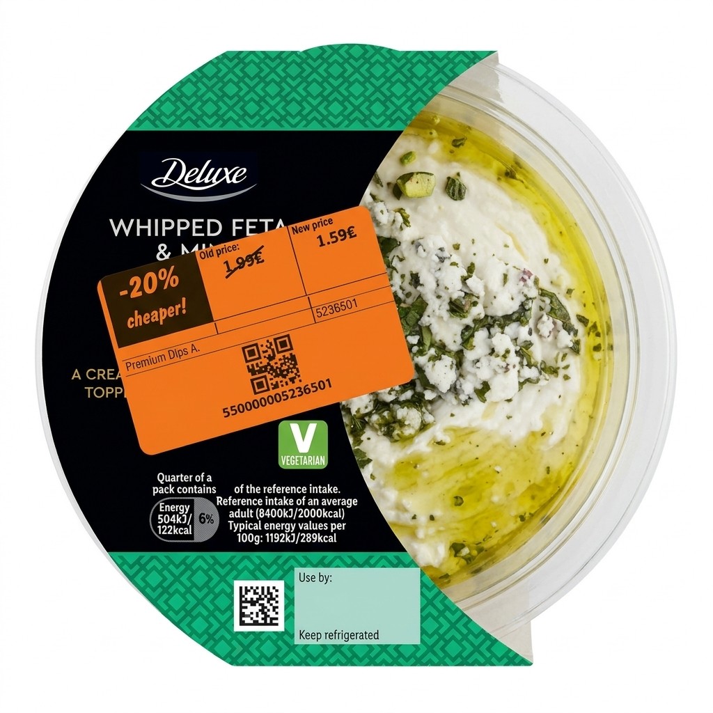 Deluxe Whipped Feta & Mint Dip 170g