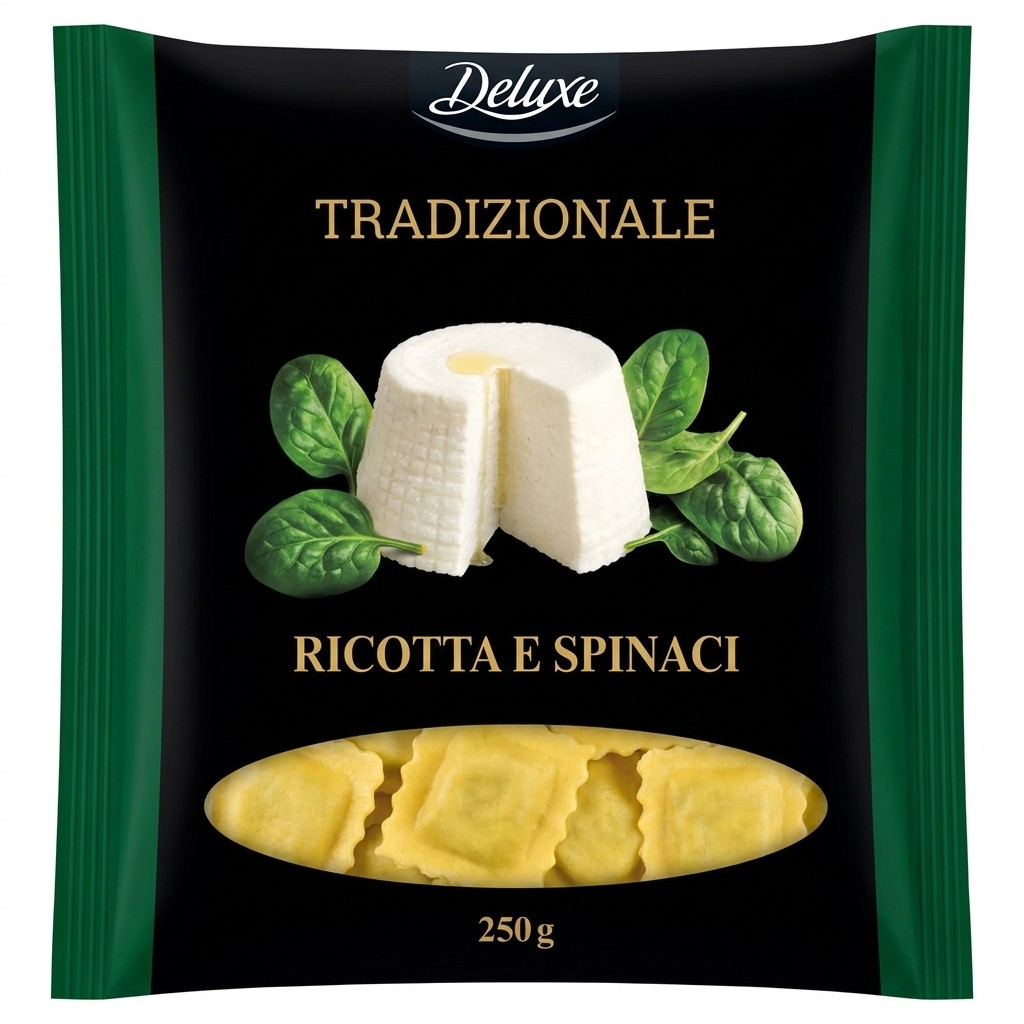 Deluxe Ricotta e Spinaci 250g