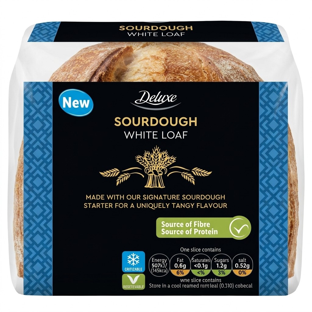 Deluxe Sourdough White Loaf 500g