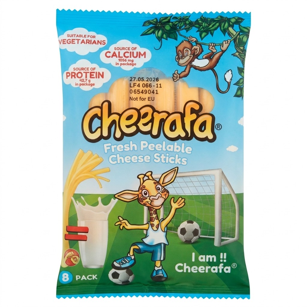 Cheerafa Fresh Peelable Cheese Sticks 8 Pack