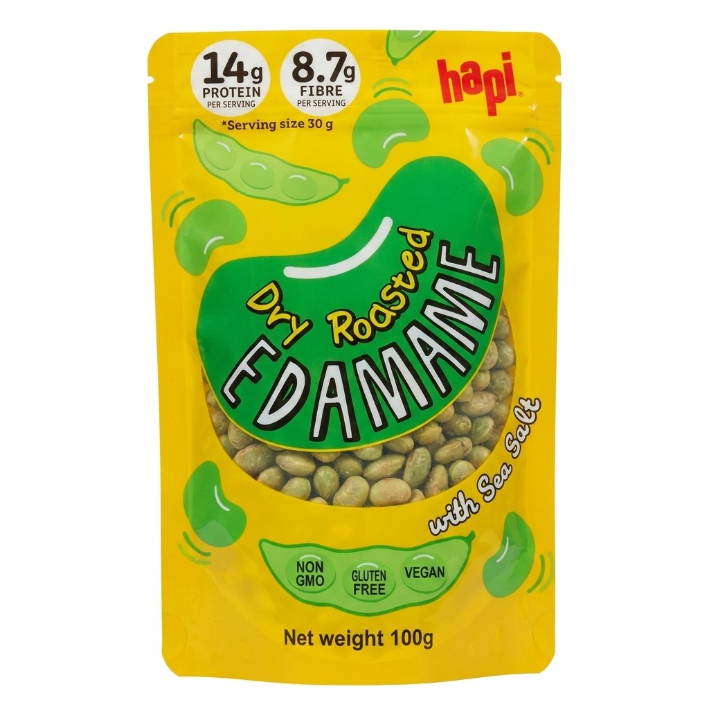 Hapi Dry Roasted Edamame 100g