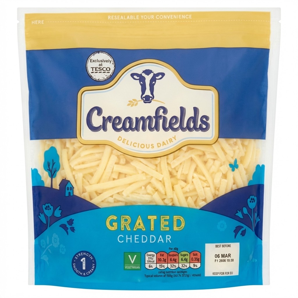 Creamfields Grated Cheddar 250g