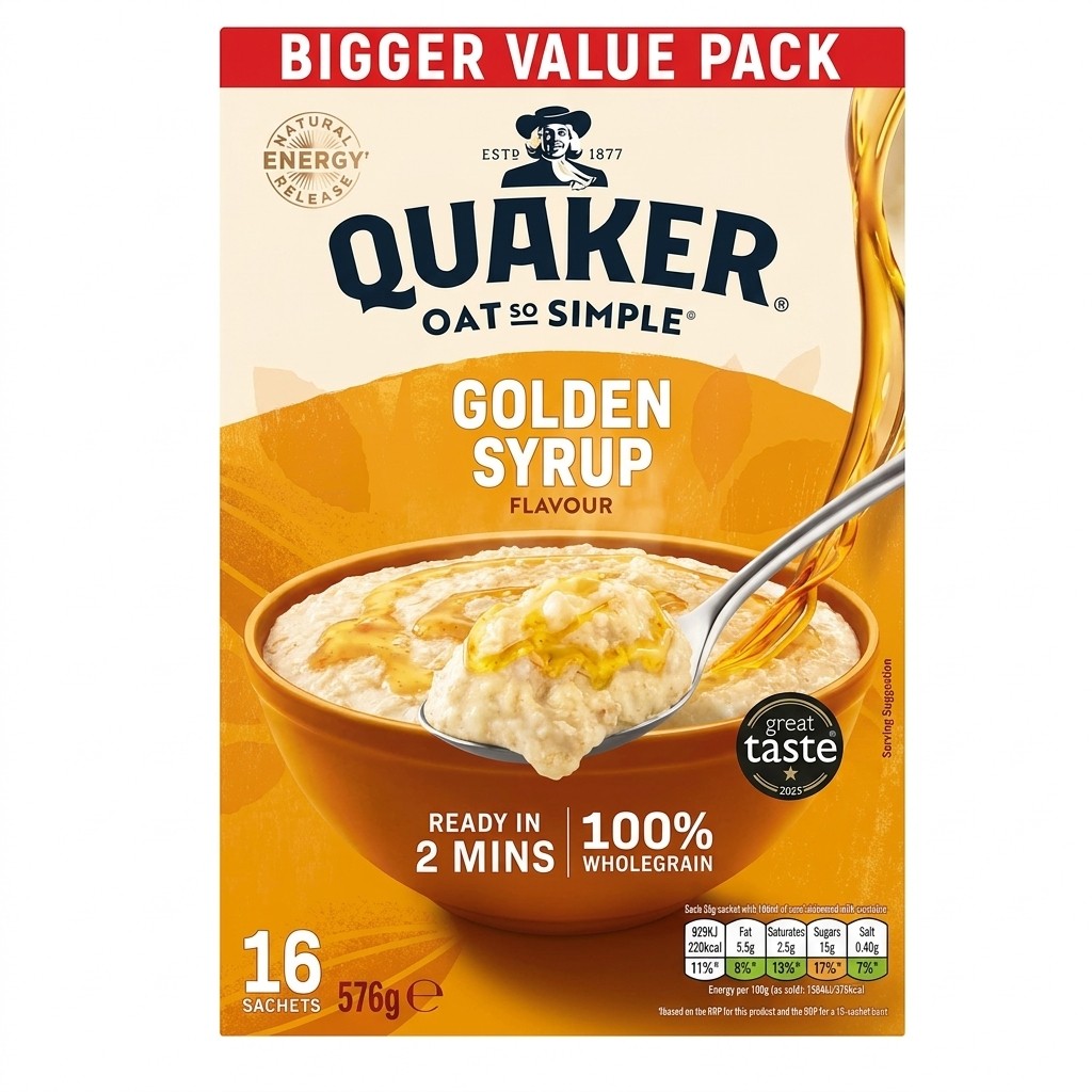 Quaker Oat So Simple Golden Syrup 576g