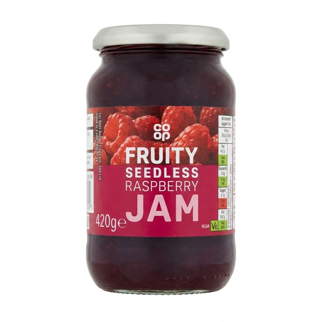 Co-op Fruity Seedless Raspberry Jam 420g