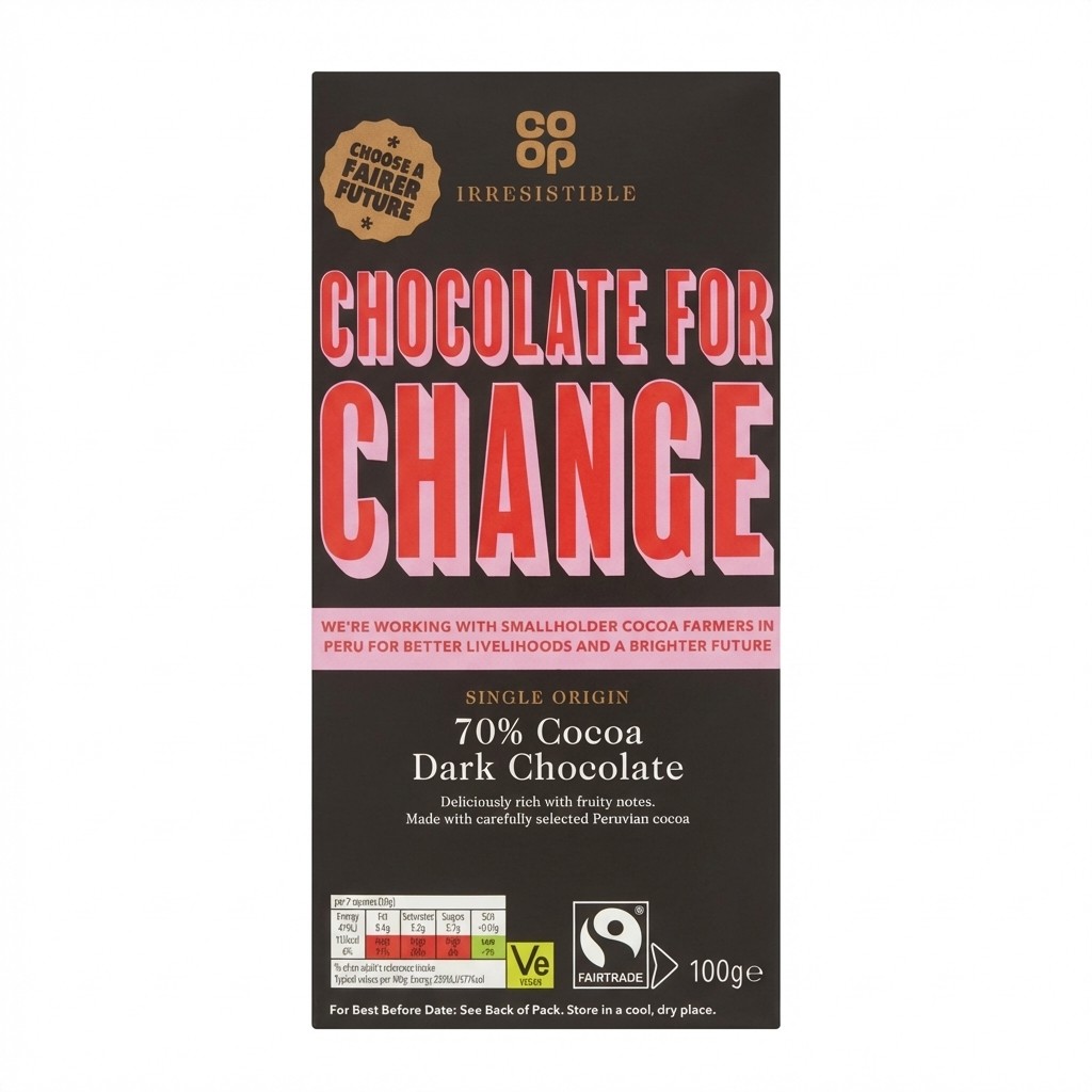 Co-op Irresistible 70% Cocoa Dark Chocolate 100g