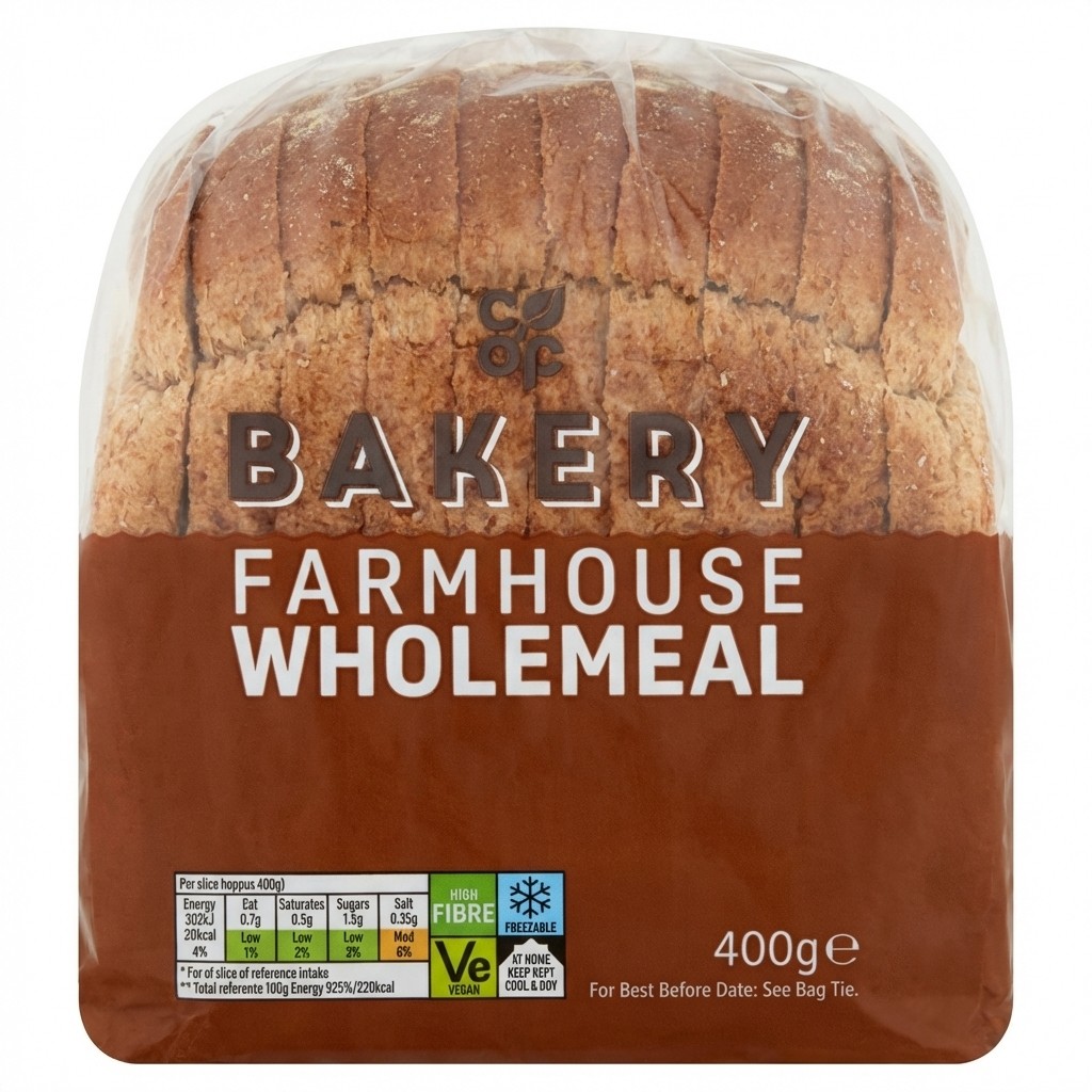 Co-op Bakery Farmhouse Wholemeal 400g