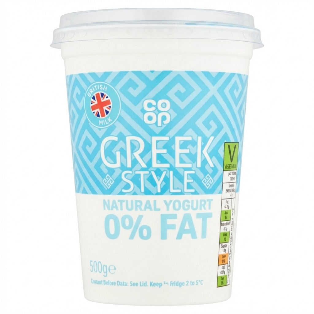 Co-op Greek Style Natural Yogurt 0% Fat 500g