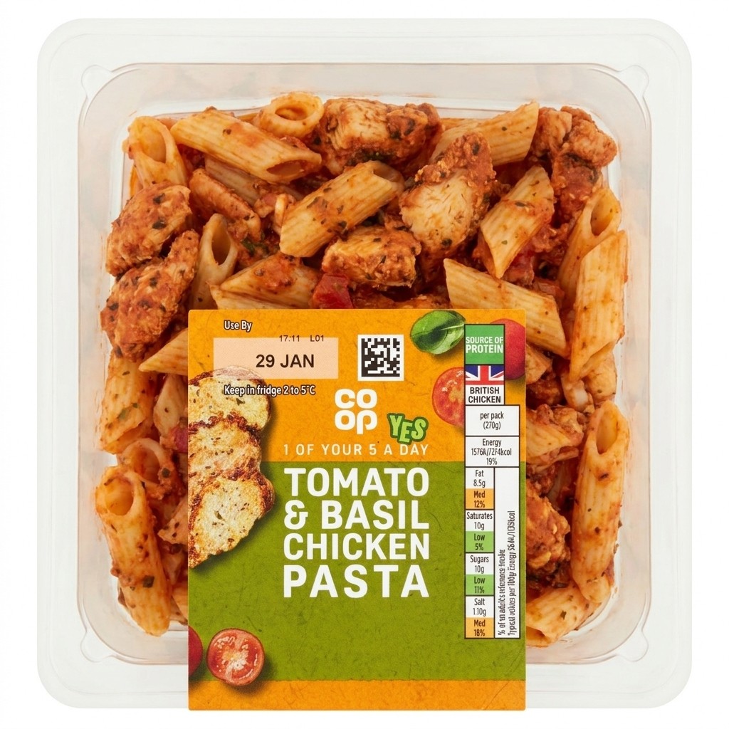 Co-op Tomato & Basil Chicken Pasta 270g