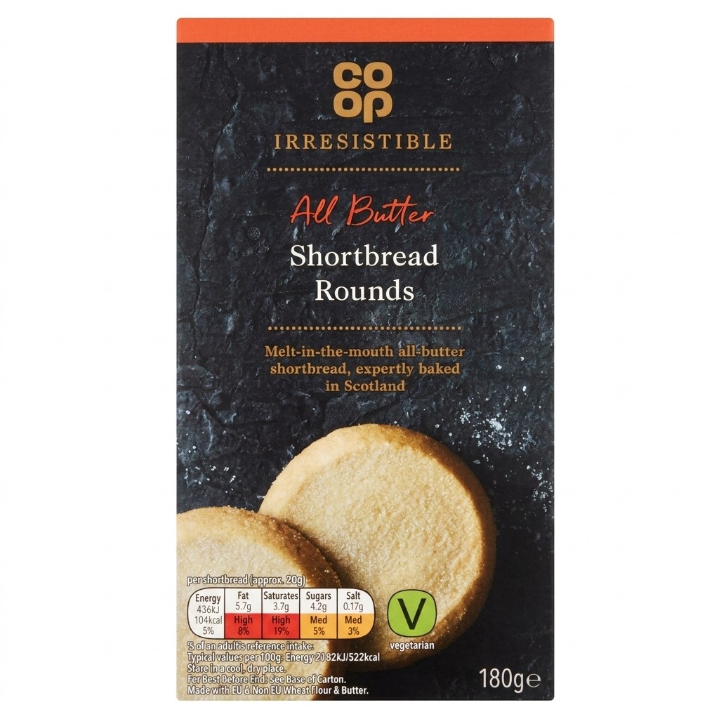 Co-op Irresistible All Butter Shortbread Rounds 180g