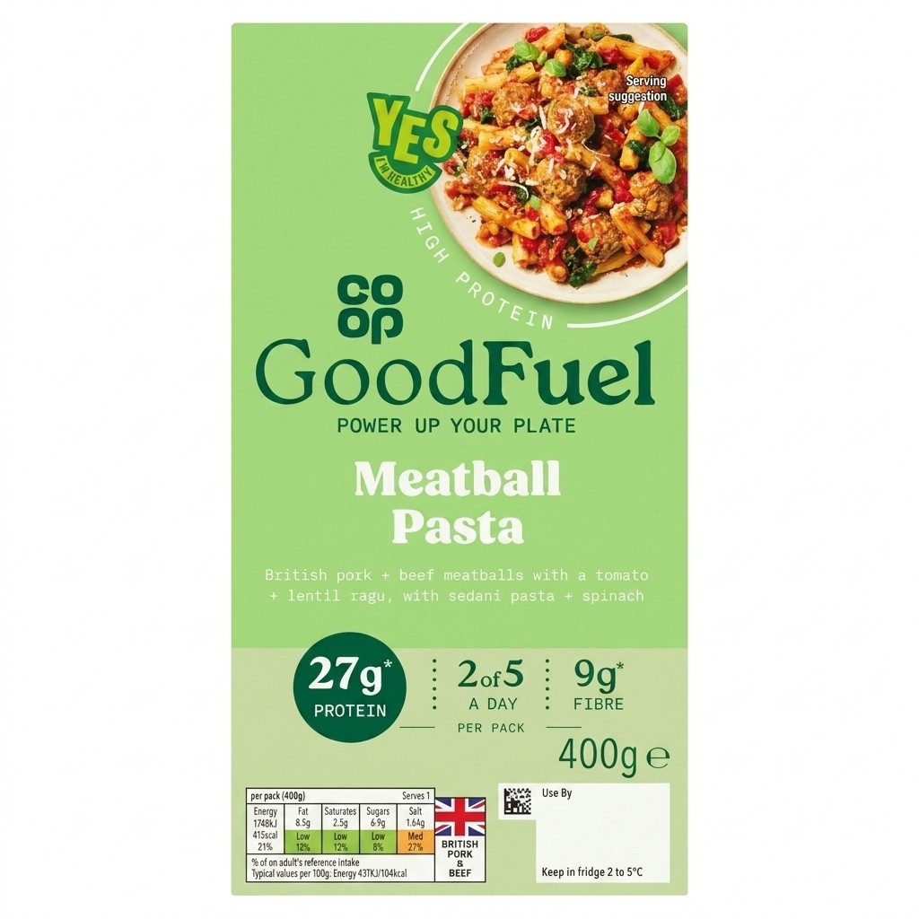 Co-op GoodFuel Meatball Pasta 400g