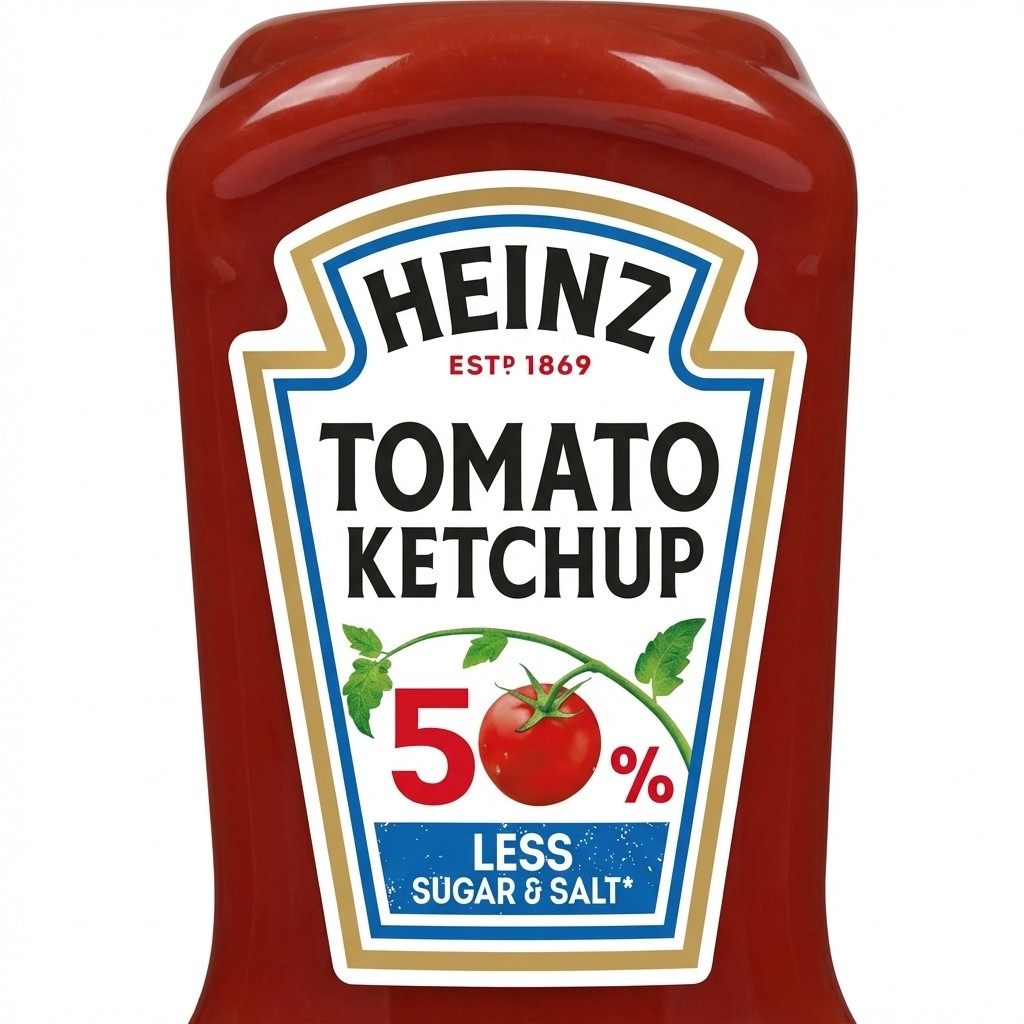 Heinz Tomato Ketchup with Sugar and Sweetener 570ml