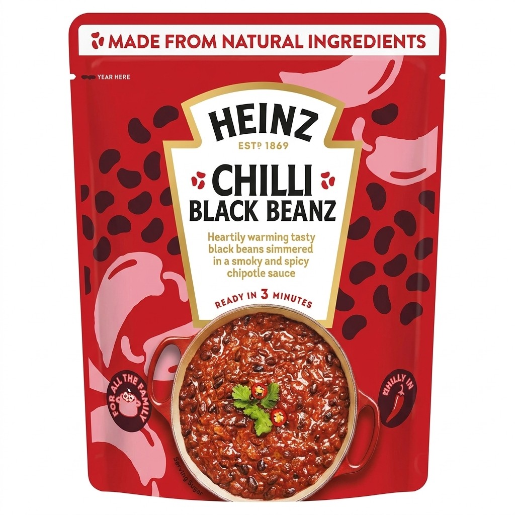 Heinz Chilli Black Beanz 395g