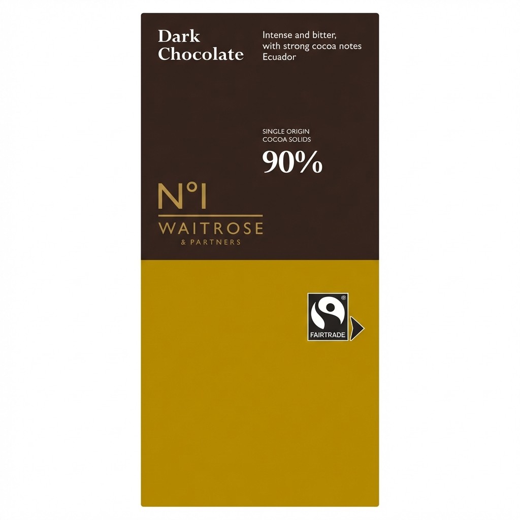 Waitrose No 1 Dark Chocolate 90% 100g
