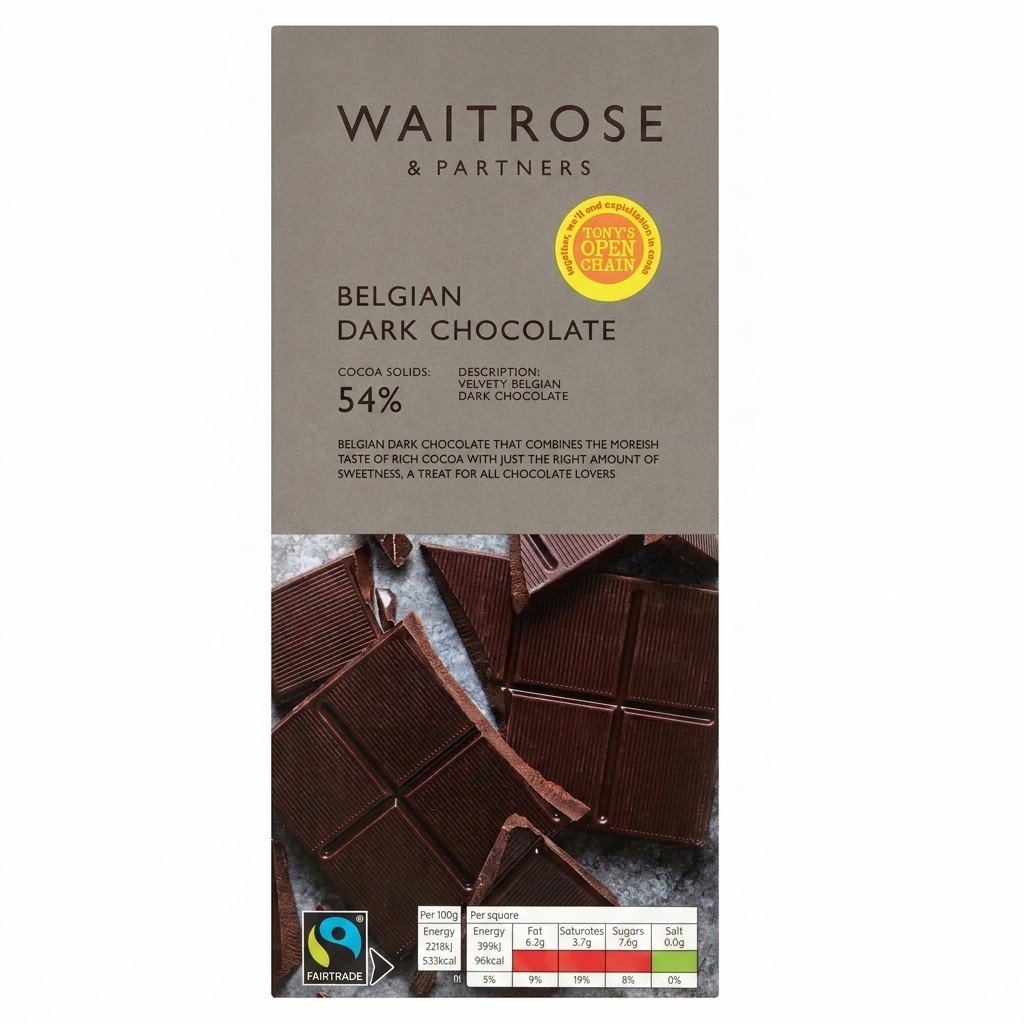 Waitrose Belgian Dark Chocolate 180g