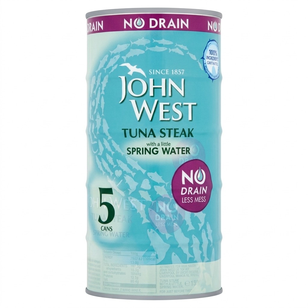 John West Tuna Steak with Spring Water 5x110g