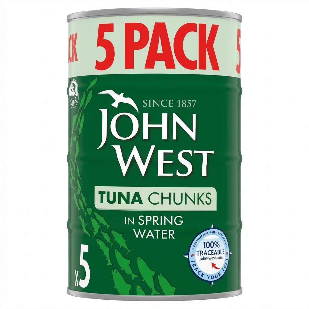 John West Tuna Chunks in Spring Water 5x132g