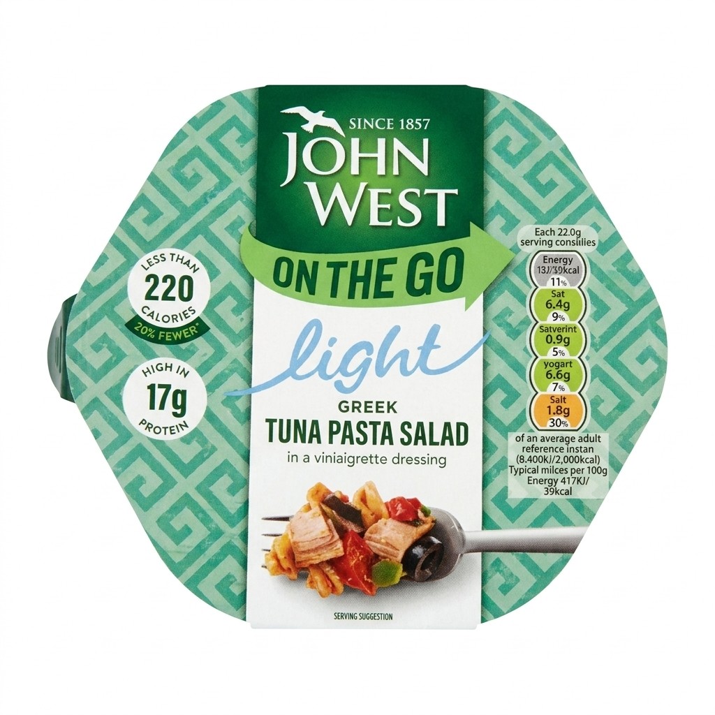 John West Light Greek Tuna Pasta Salad 220g