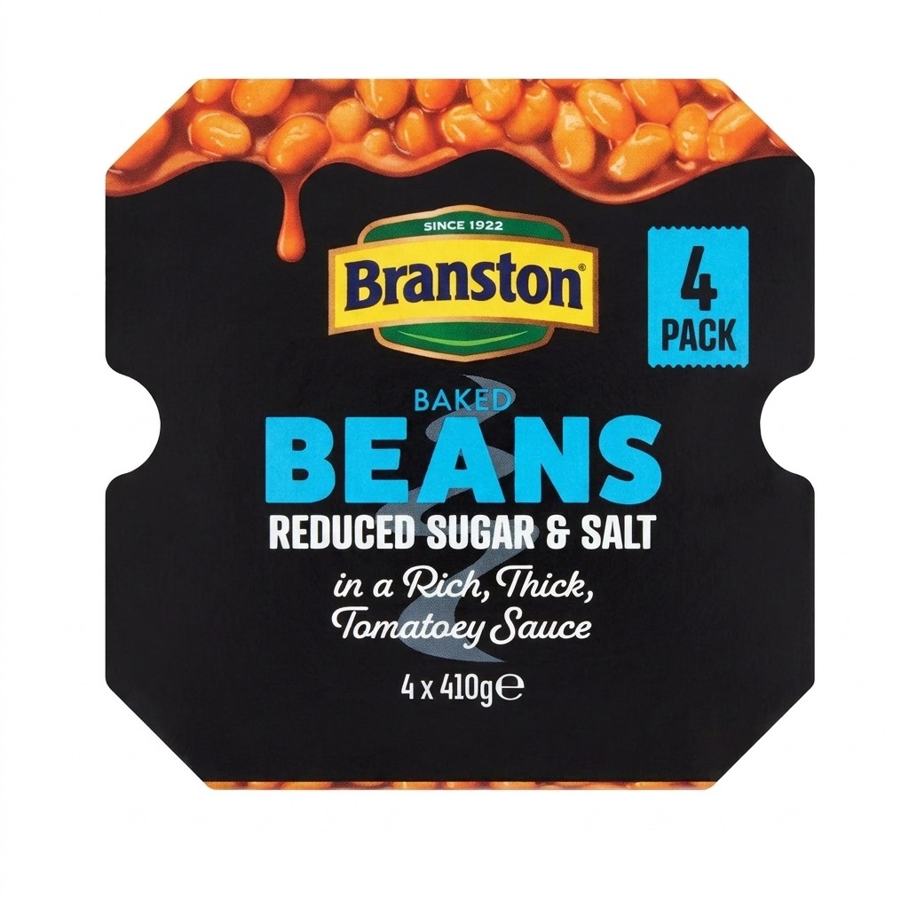 Branston Baked Beans Reduced Sugar & Salt 4x410g