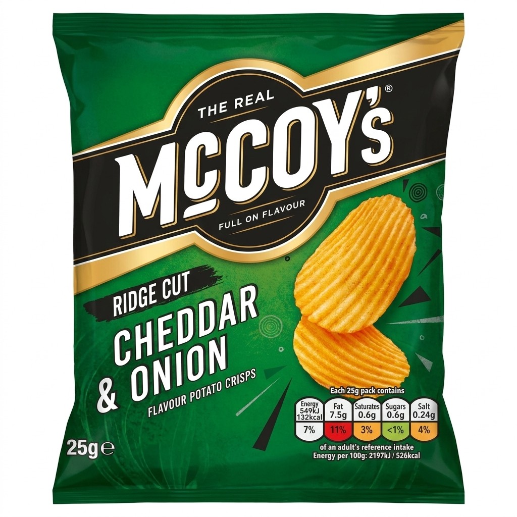 McCoy's Cheddar & Onion Crisps 25g