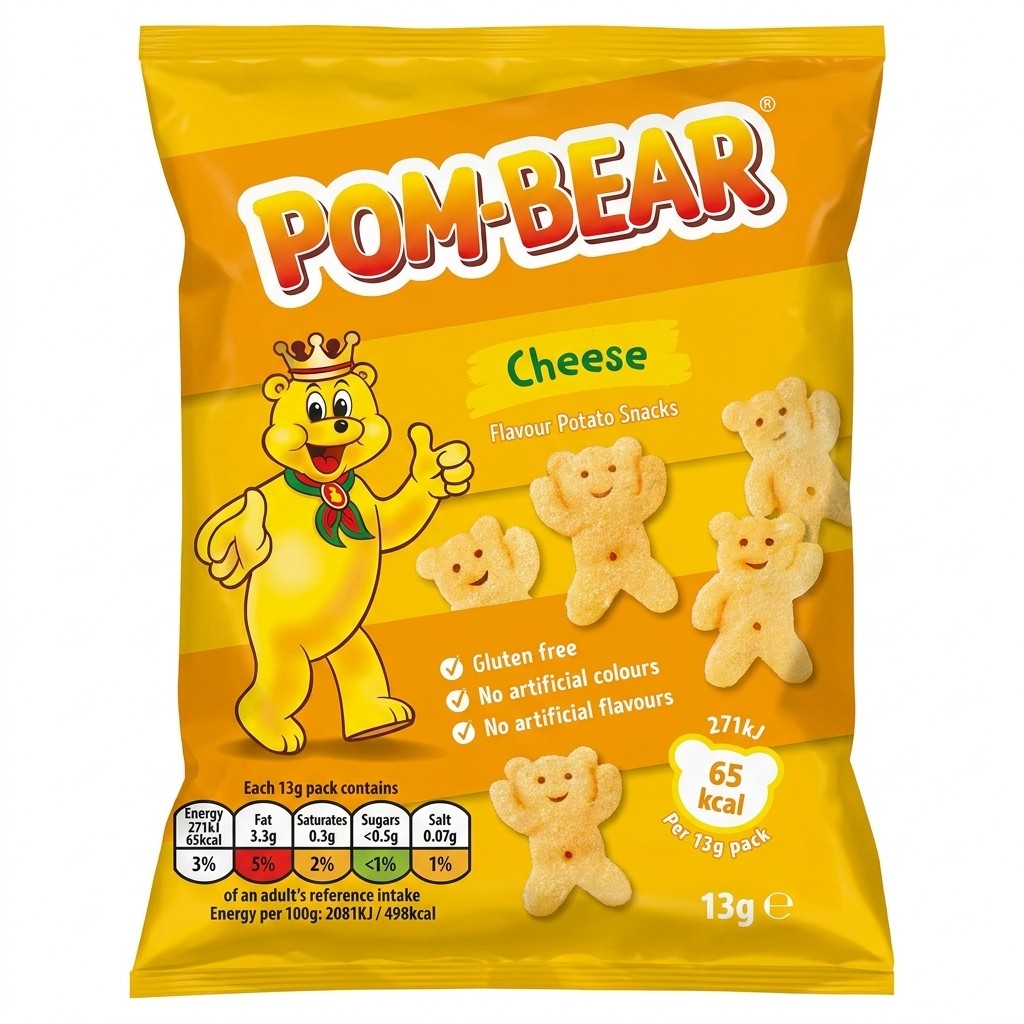 Pom-Bear Cheese Flavour Potato Snacks 13g