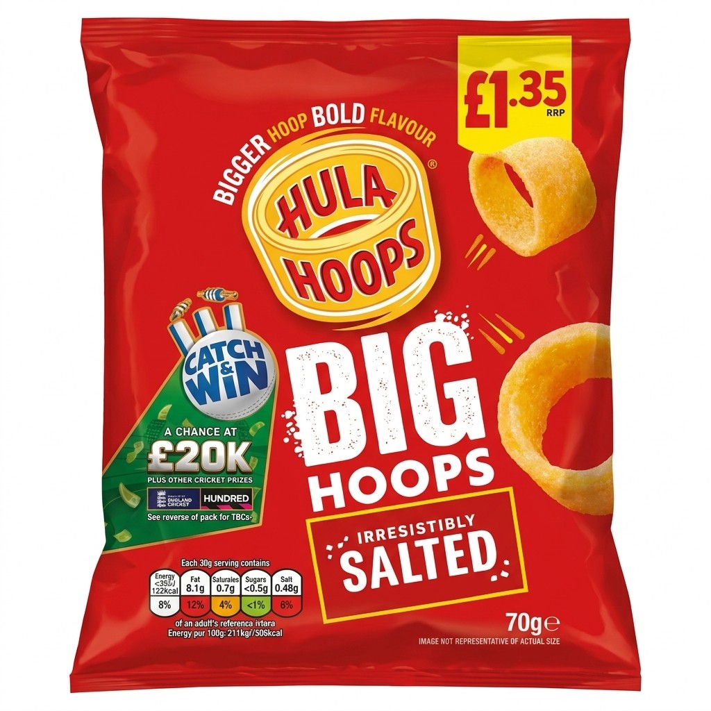 Hula Hoops Big Hoops Salted 70g