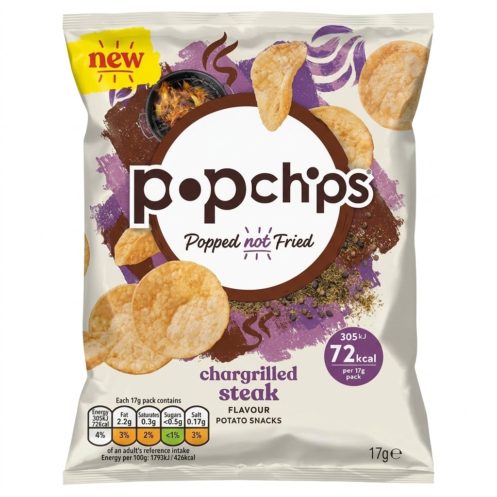 Popchips Chargrilled Steak 17g