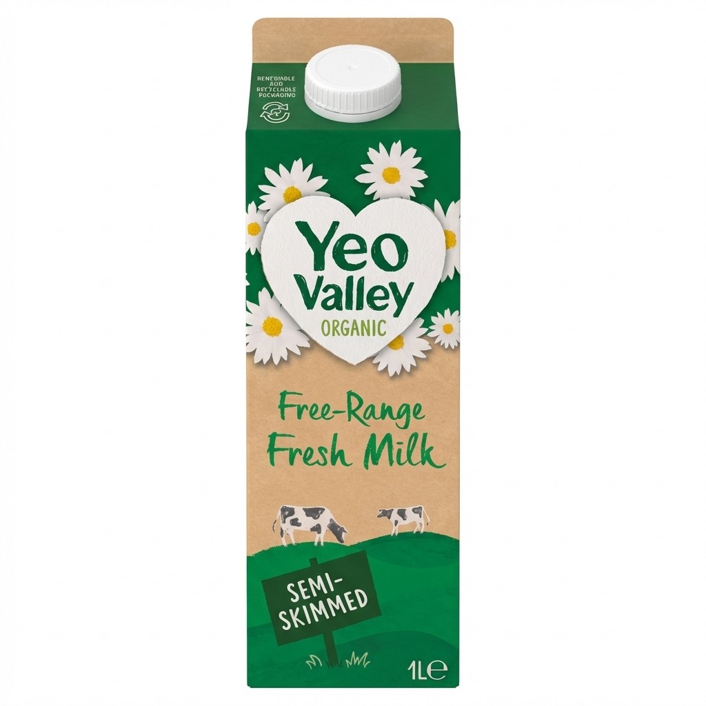 Yeo Valley Organic Free-Range Fresh Milk 1l