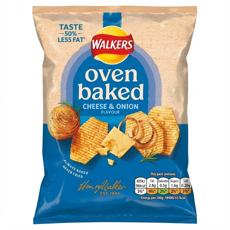 Walkers Oven Baked Cheese & Onion 22g