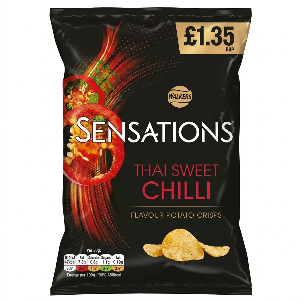 Walkers Sensations Thai Sweet Chilli Crisps 65g