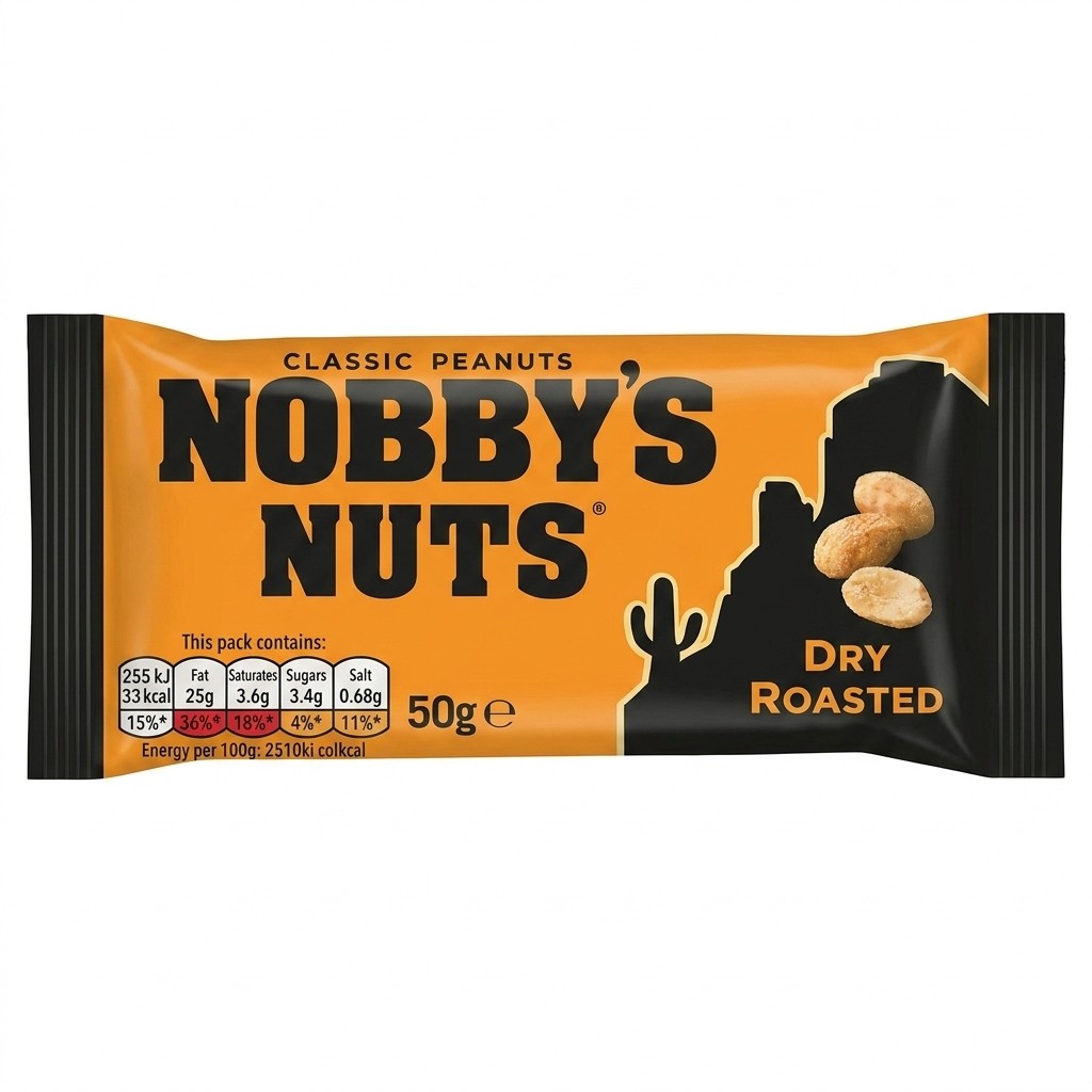 Nobby's Nuts Dry Roasted Peanuts 50g