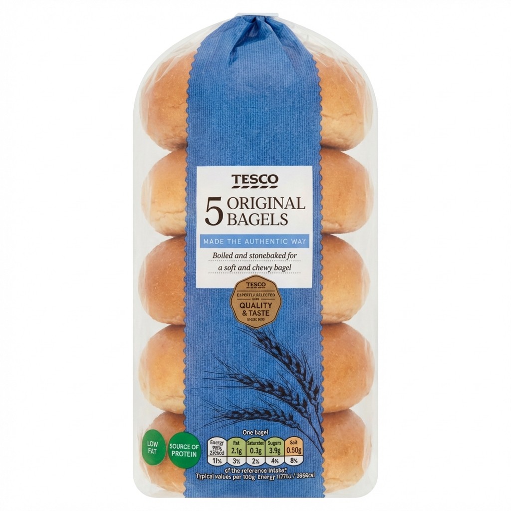 Tesco 5 Original Bagels