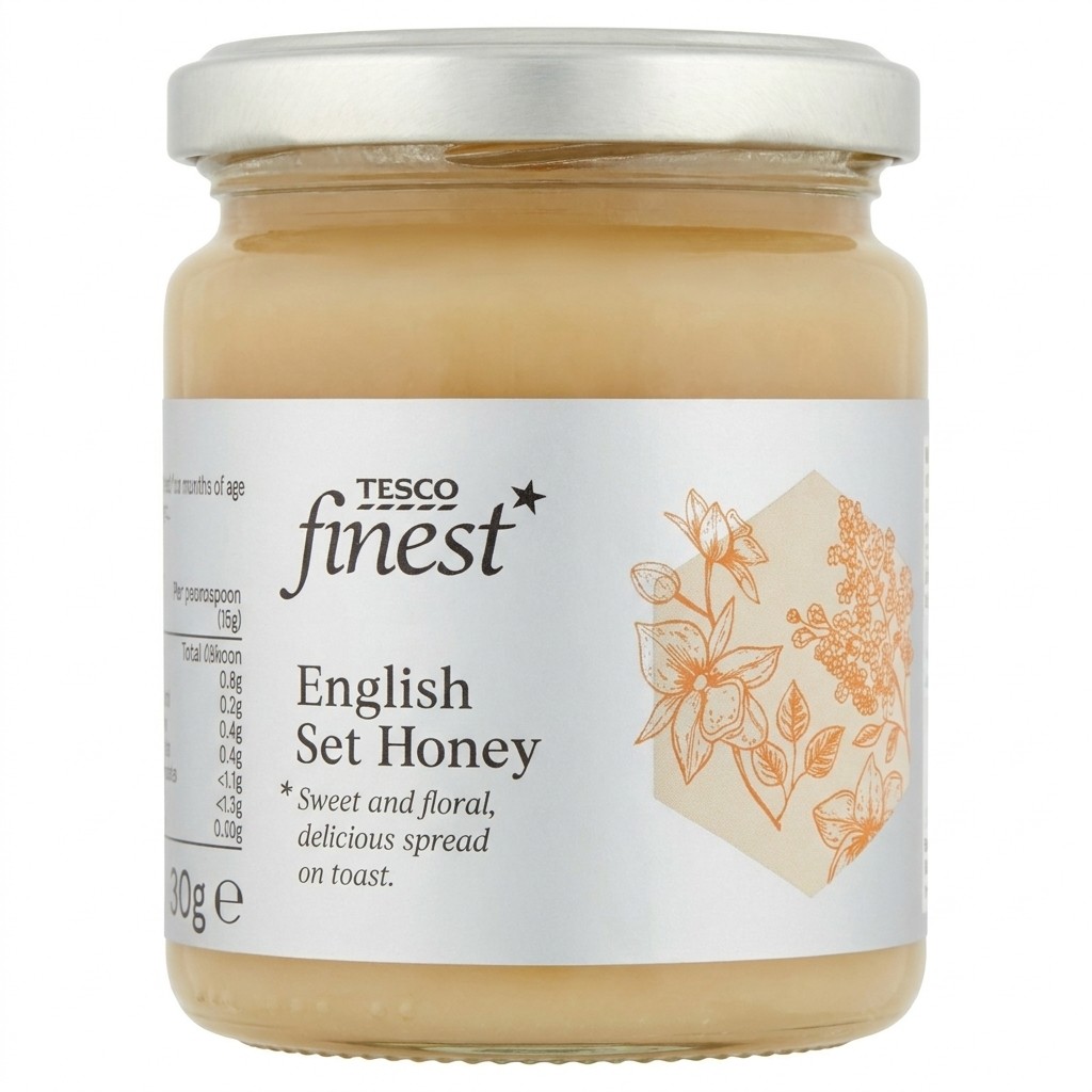 Tesco Finest English Set Honey 340g
