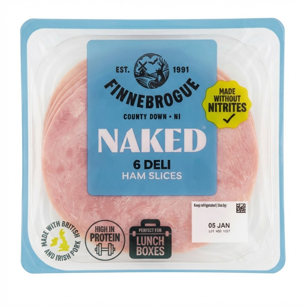 Finnebrogue Naked Ham Slices 100g