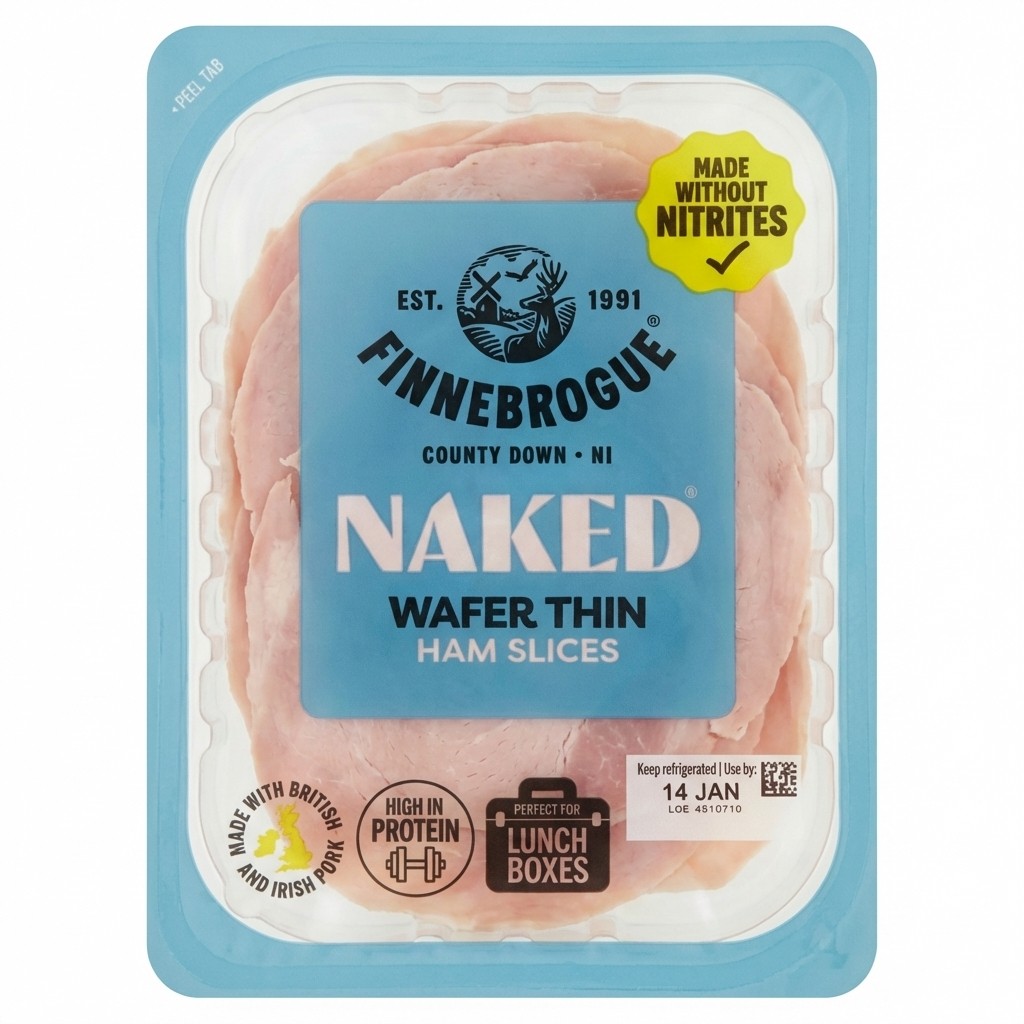 Finnebrogue Naked Wafer Thin Ham Slices 200g