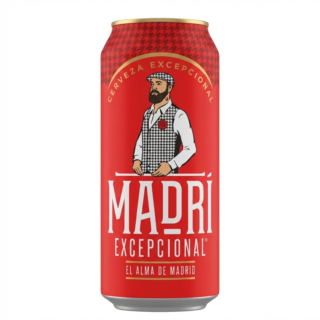 Madri Excepcional Premium Lager Beer 440ml