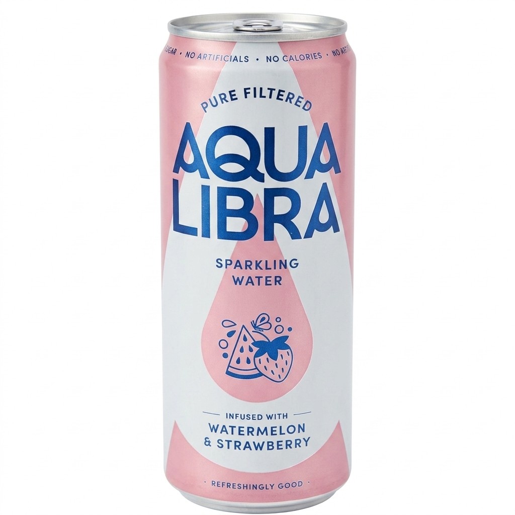 Aqua Libra Sparkling Watermelon & Strawberry 330ml